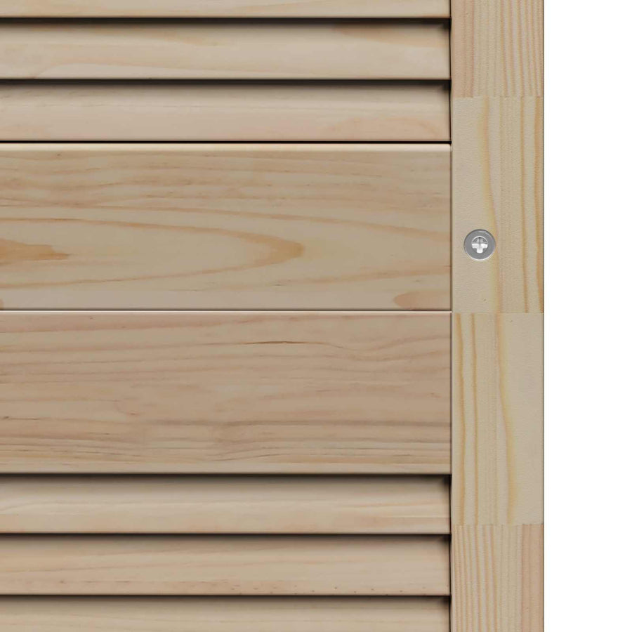 Kastdeur 4 pcs Naturel 170 x 2,1 x 59,5 cm Massief grenenhout