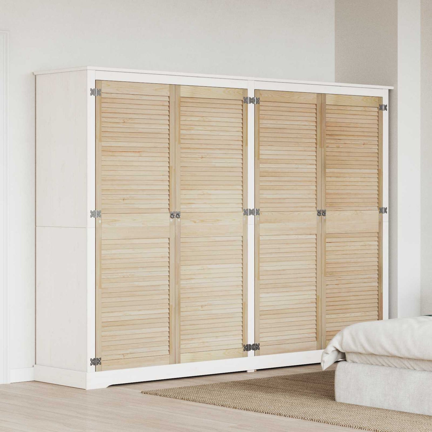 Kastdeur 4 pcs Naturel 170 x 2,1 x 59,5 cm Massief grenenhout