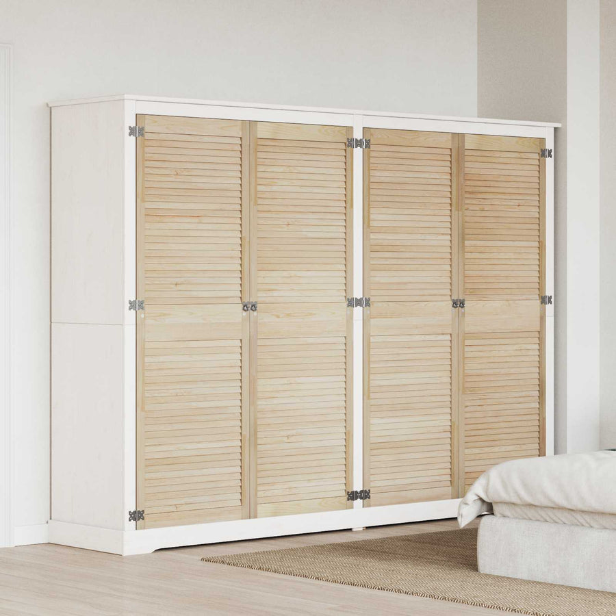 Kastdeur 4 pcs Naturel 170 x 2,1 x 59,5 cm Massief grenenhout