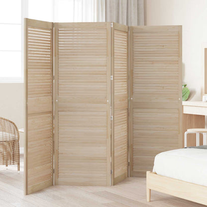 Kastdeur 4 pcs Naturel 170 x 2,1 x 59,5 cm Massief grenenhout