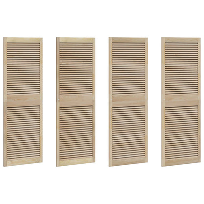 Kastdeur 4 pcs Naturel 170 x 2,1 x 59,5 cm Massief grenenhout