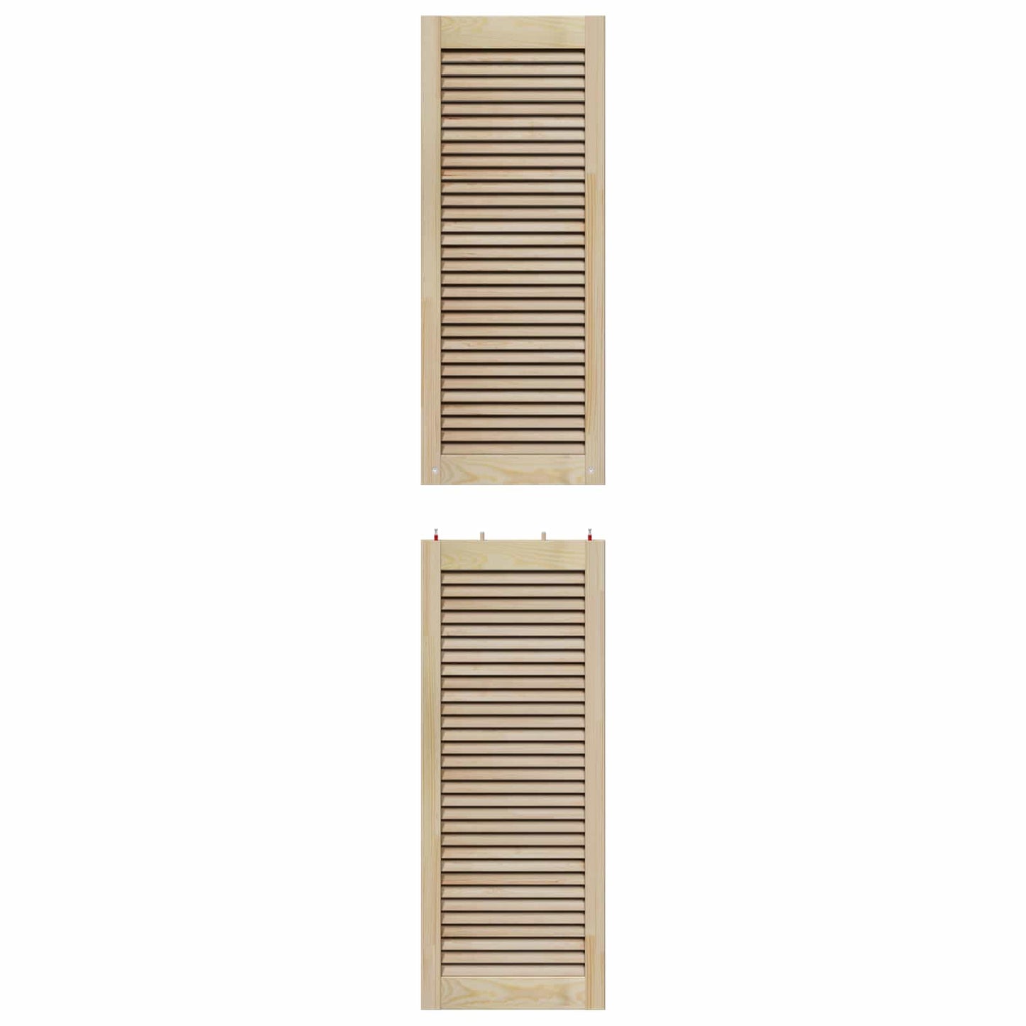 Kastdeur 4 pcs Naturel 201 x 2,1 x 39,5 cm Massief grenenhout