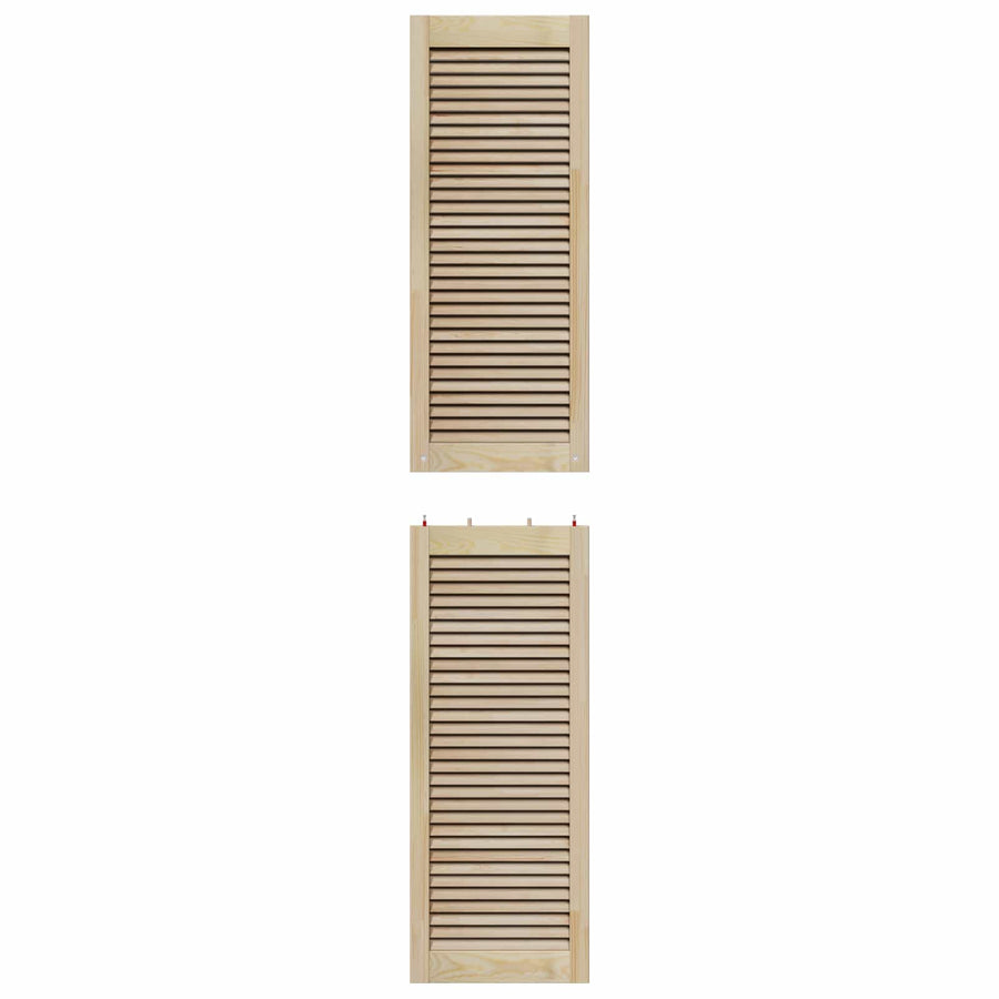 Kastdeur 4 pcs Naturel 201 x 2,1 x 39,5 cm Massief grenenhout