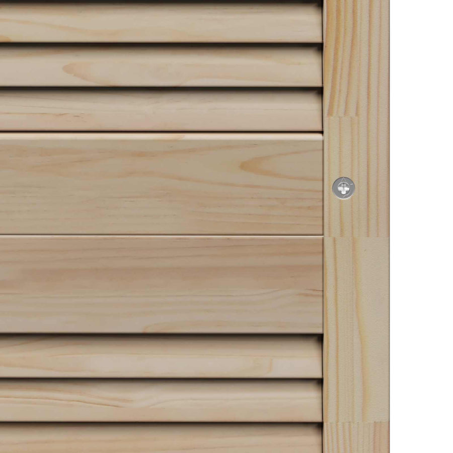 Kastdeur 4 pcs Naturel 201 x 2,1 x 39,5 cm Massief grenenhout