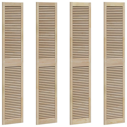 Kastdeur 4 pcs Naturel 201 x 2,1 x 39,5 cm Massief grenenhout