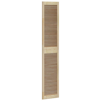 Kastdeur 4 pcs Naturel 201 x 2,1 x 39,5 cm Massief grenenhout