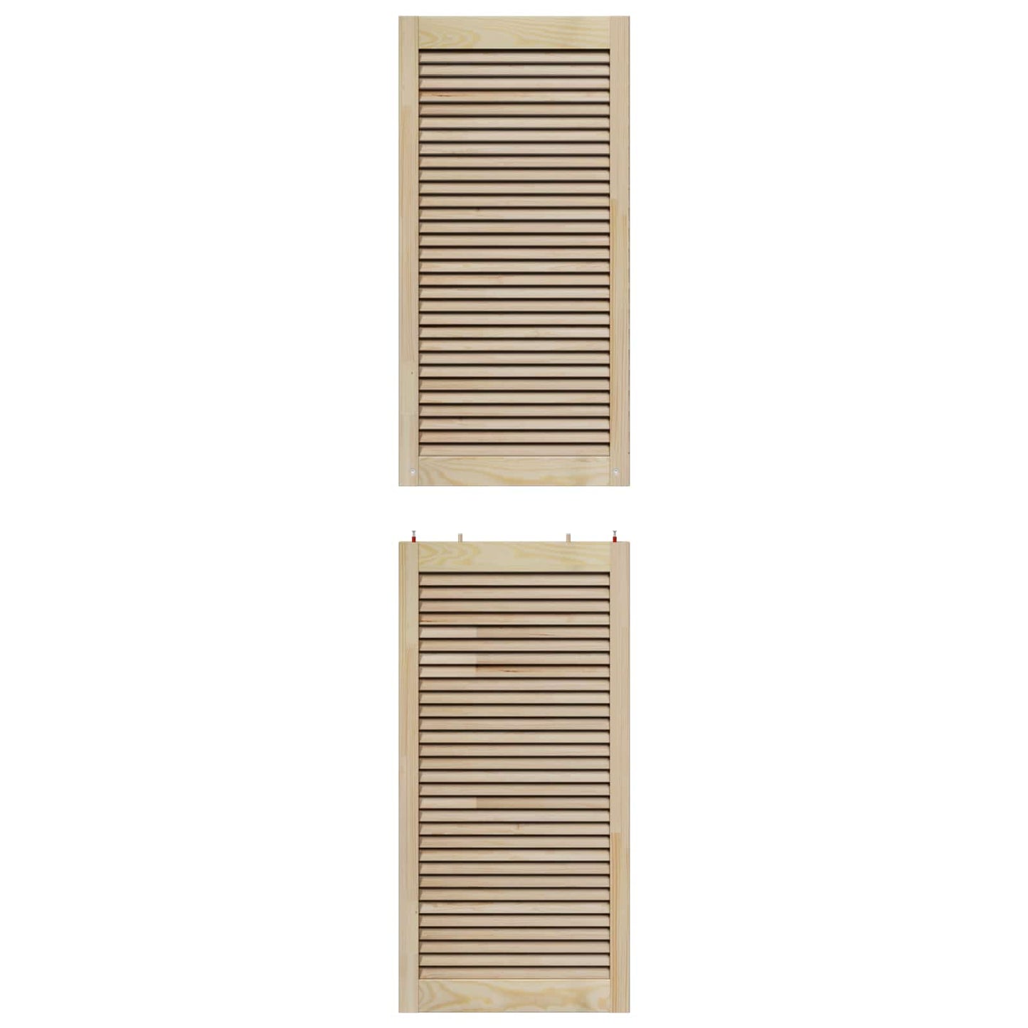 Kastdeur 4 pcs Naturel 201 x 2,1 x 49,5 cm Massief grenenhout