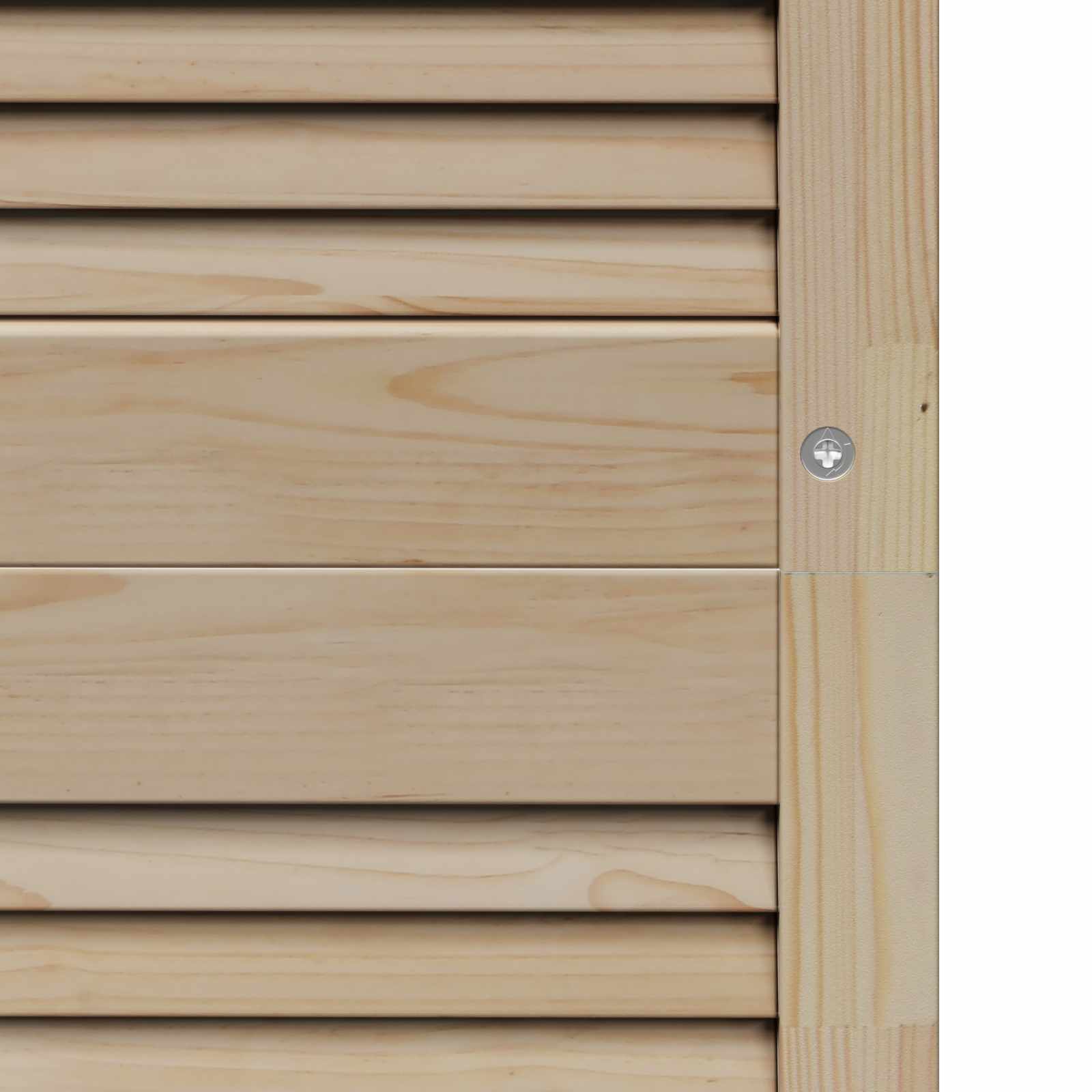 Kastdeur 4 pcs Naturel 201 x 2,1 x 49,5 cm Massief grenenhout