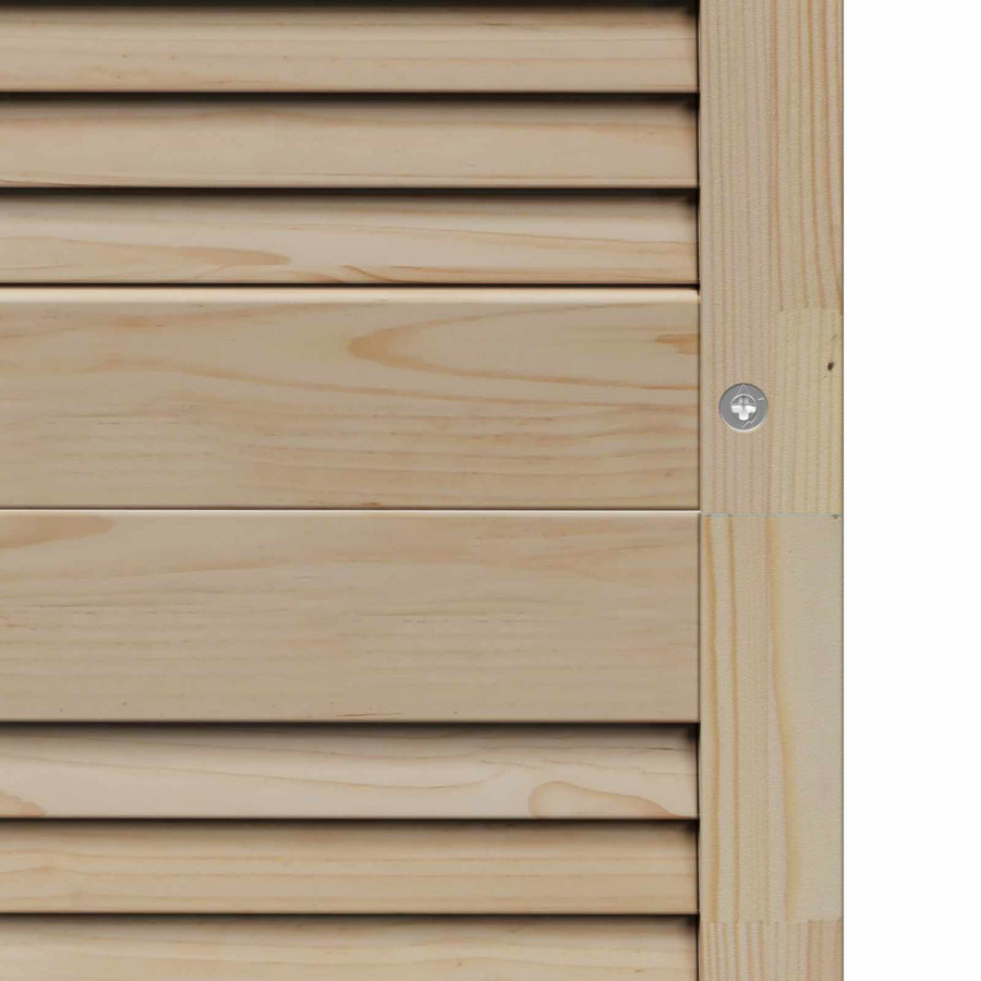 Kastdeur 4 pcs Naturel 201 x 2,1 x 49,5 cm Massief grenenhout