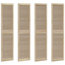 Kastdeur 4 pcs Naturel 201 x 2,1 x 49,5 cm Massief grenenhout