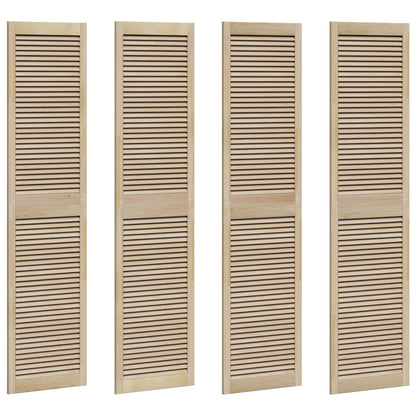 Kastdeur 4 pcs Naturel 201 x 2,1 x 49,5 cm Massief grenenhout
