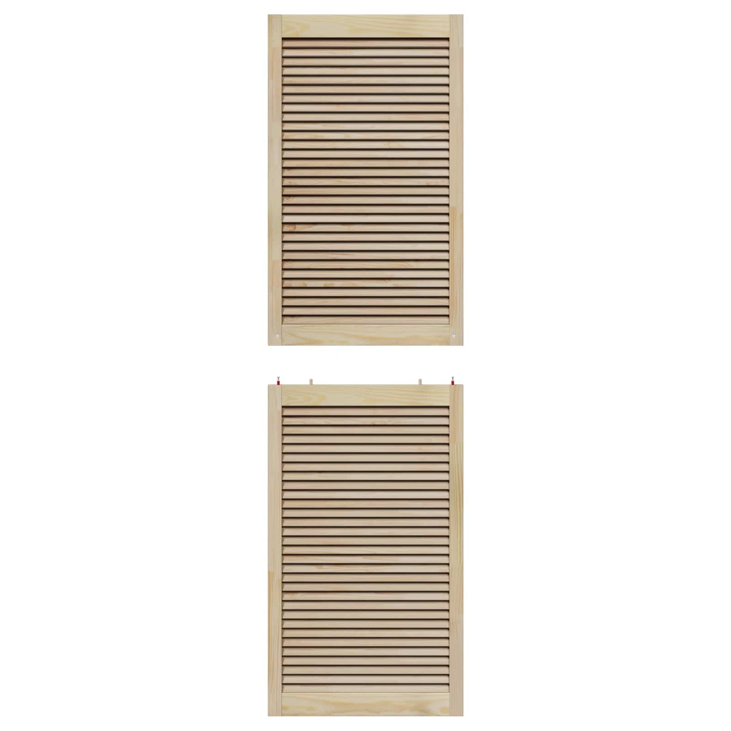 Kastdeur 4 Pcs 201 X 2,1 X 59,5 Cm Massief Grenenhout Naturel 4