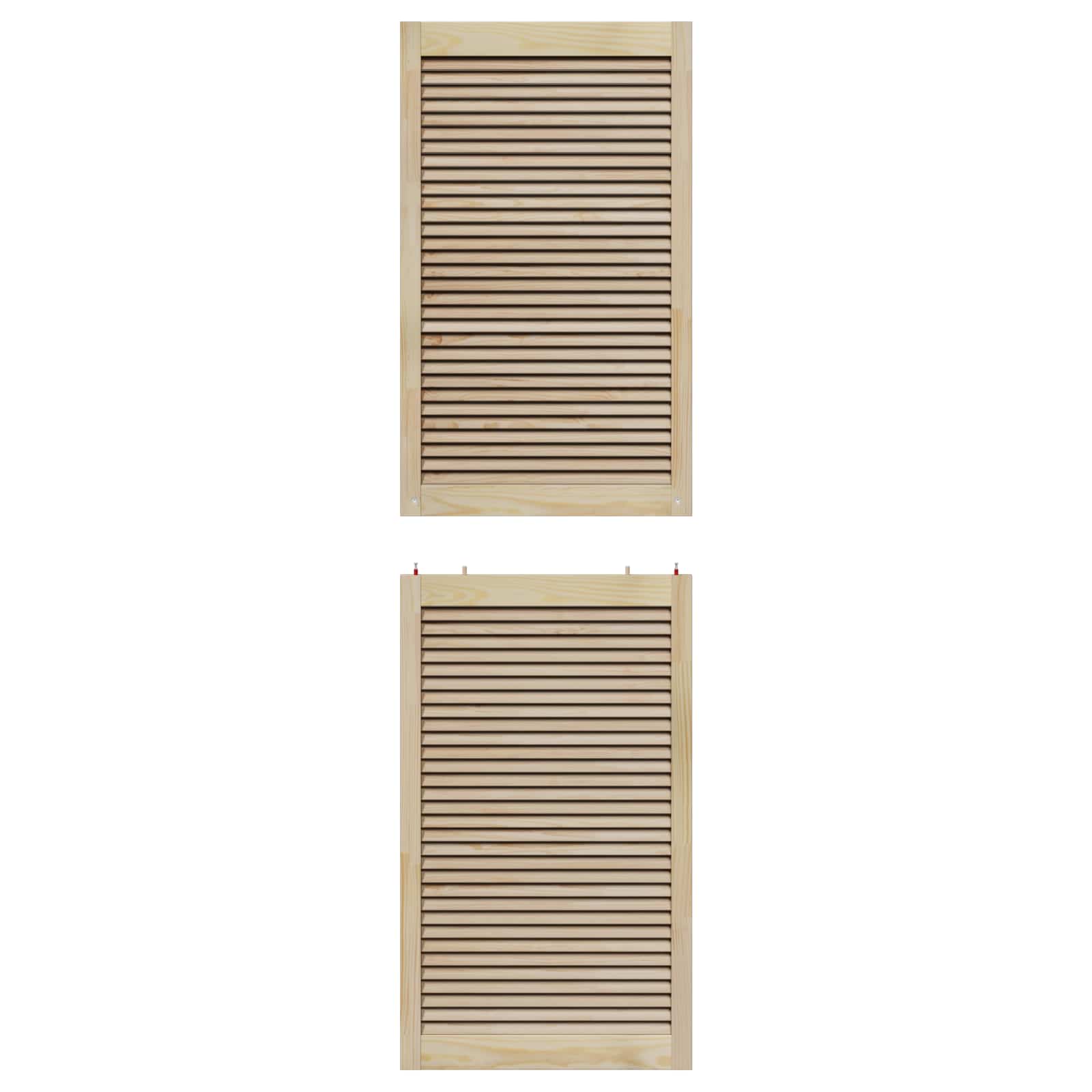 Kastdeur 4 Pcs 201 X 2,1 X 59,5 Cm Massief Grenenhout Naturel 4