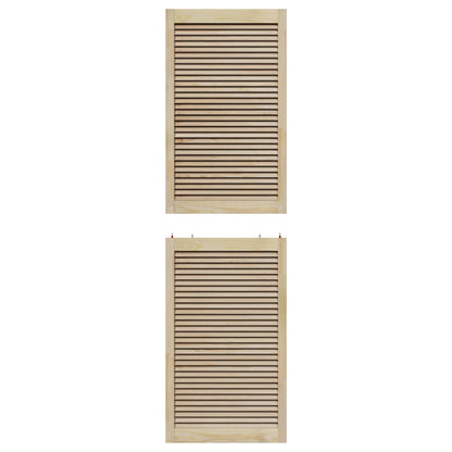Kastdeur 4 Pcs 201 X 2,1 X 59,5 Cm Massief Grenenhout Naturel 4