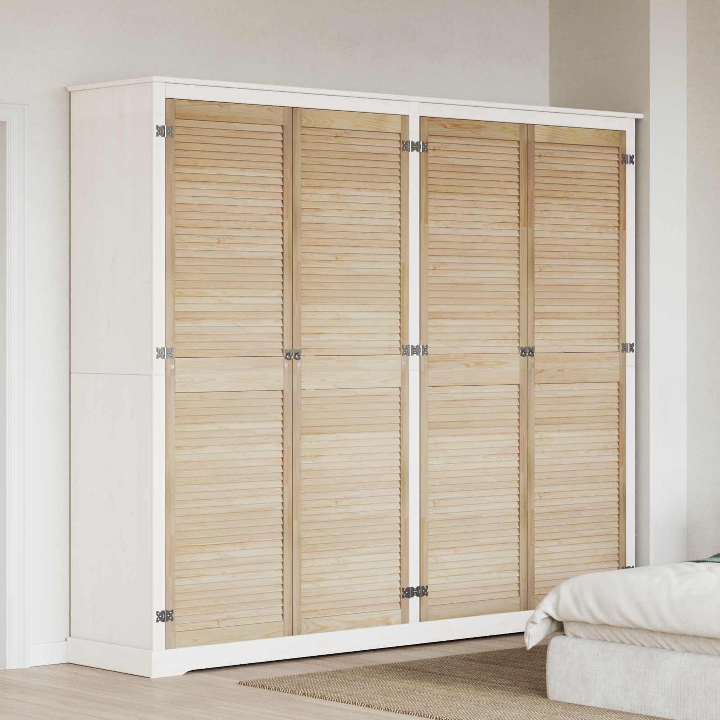 Kastdeur 4 Pcs 201 X 2,1 X 59,5 Cm Massief Grenenhout Naturel 4