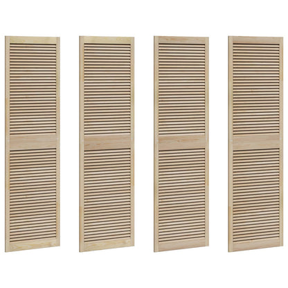 Kastdeur 4 Pcs 201 X 2,1 X 59,5 Cm Massief Grenenhout Naturel 4