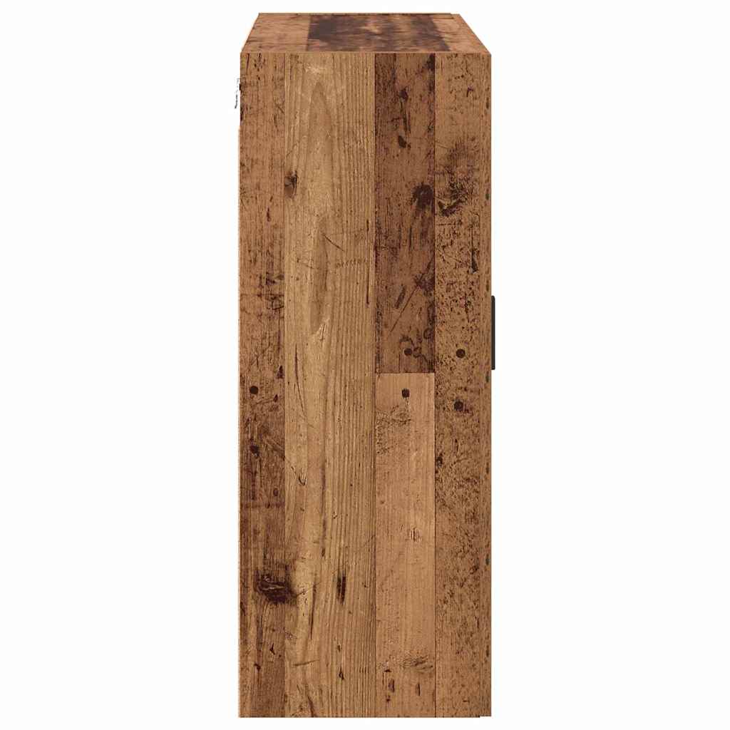 Wandkast 2 pcs Oudhout 69,5 x 34 x 90 cm Bewerkt hout