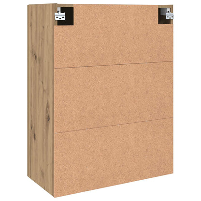 Wandkast 2 pcs Artisan Eiken 69,5 x 34 x 90 cm Bewerkt hout