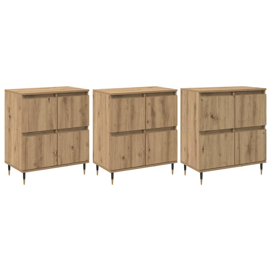 Opbergkast 3 pcs Artisan Eiken 60 x 35 x 70 cm