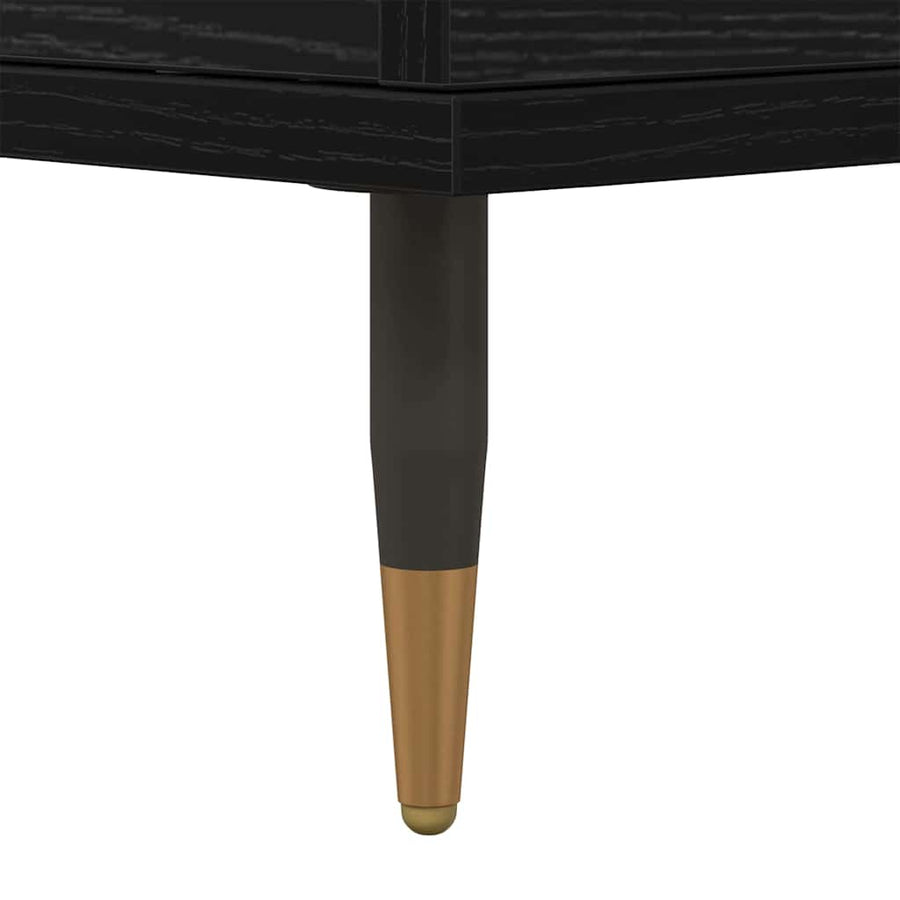Opbergkast 3 pcs Zwart Eiken 60 x 35 x 70 cm