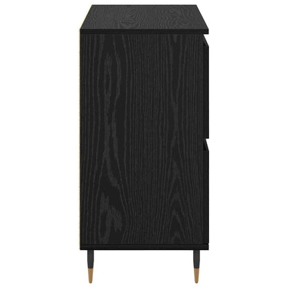 Opbergkast 3 pcs Zwart Eiken 60 x 35 x 70 cm