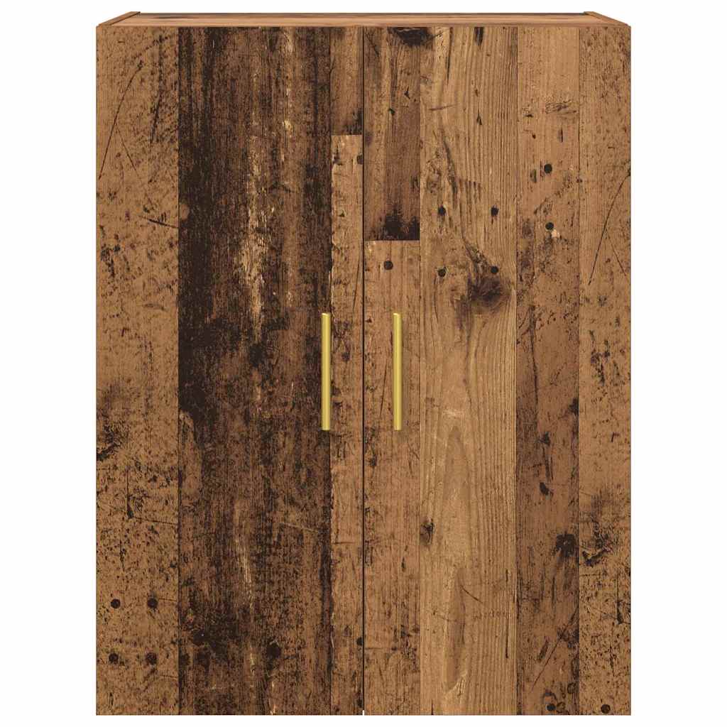 Wandkast 2 pcs Oudhout 69,5 x 34 x 90 cm Bewerkt hout