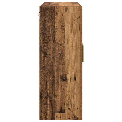 Wandkast 2 pcs Oudhout 69,5 x 34 x 90 cm Bewerkt hout
