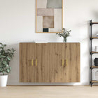 Wall cabinet 2 pcs Artisan Oak 69.5 x 34 x 90 cm Engineered wood