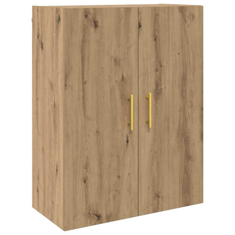 Wandkast 2 pcs Artisan Eiken 69,5 x 34 x 90 cm Bewerkt hout