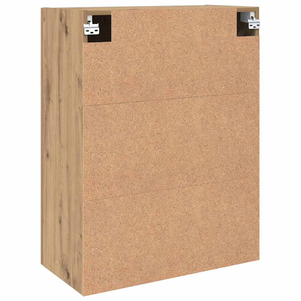 Wandkast 2 pcs Artisan Eiken 69,5 x 34 x 90 cm Bewerkt hout