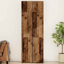 Opbergkast 3 pcs Oudhout