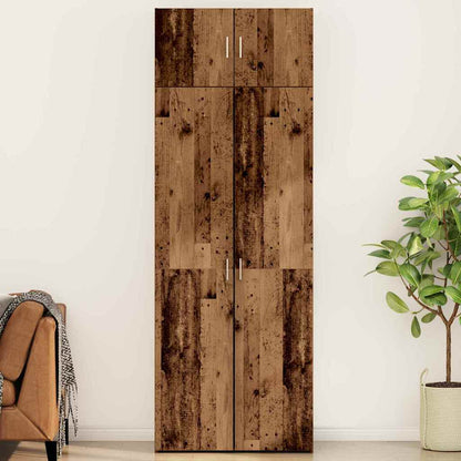 Opbergkast 3 pcs Oudhout