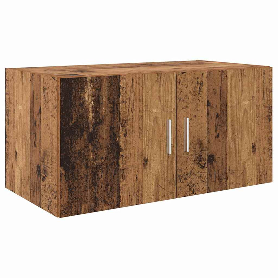 Opbergkast 3 pcs Oudhout