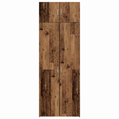 Opbergkast 3 pcs Oudhout