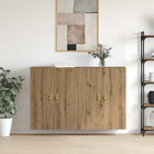 Wall cabinet 2 pcs Artisan Oak 69.5 x 34 x 90 cm Engineered wood