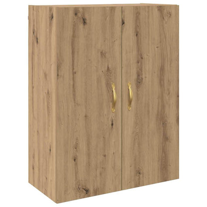 Wandkast 2 pcs Artisan Eiken 69,5 x 34 x 90 cm Bewerkt hout