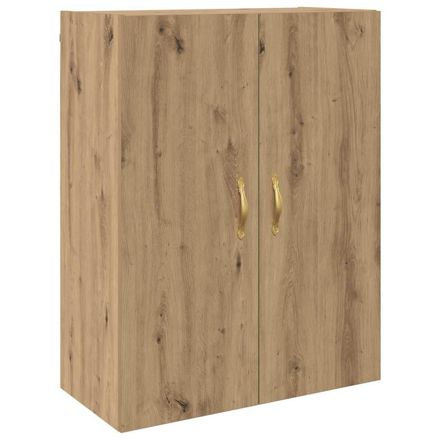Wandkast 2 pcs Artisan Eiken 69,5 x 34 x 90 cm Bewerkt hout