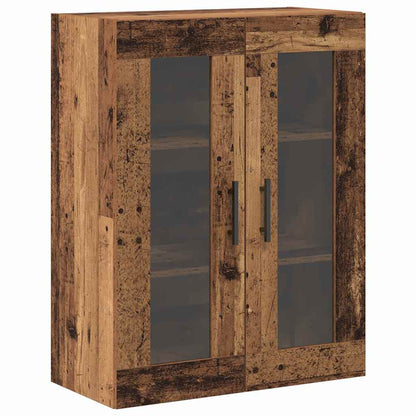 Highboard met plank Wandgemonteerd met opslag met de deur Oud hout Medium Bewerkt hout