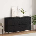Storage Cabinet 2 pcs Black Oak 60 x 35 x 70 cm