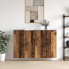 Wall cabinet 2 pcs Solid wood 69.5 x 34 x 90 cm Engineered wood