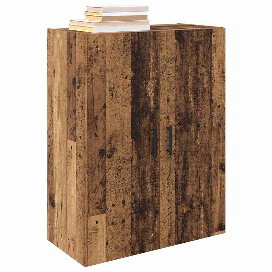 Wandkast 2 pcs Oudhout 69,5 x 34 x 90 cm Bewerkt hout