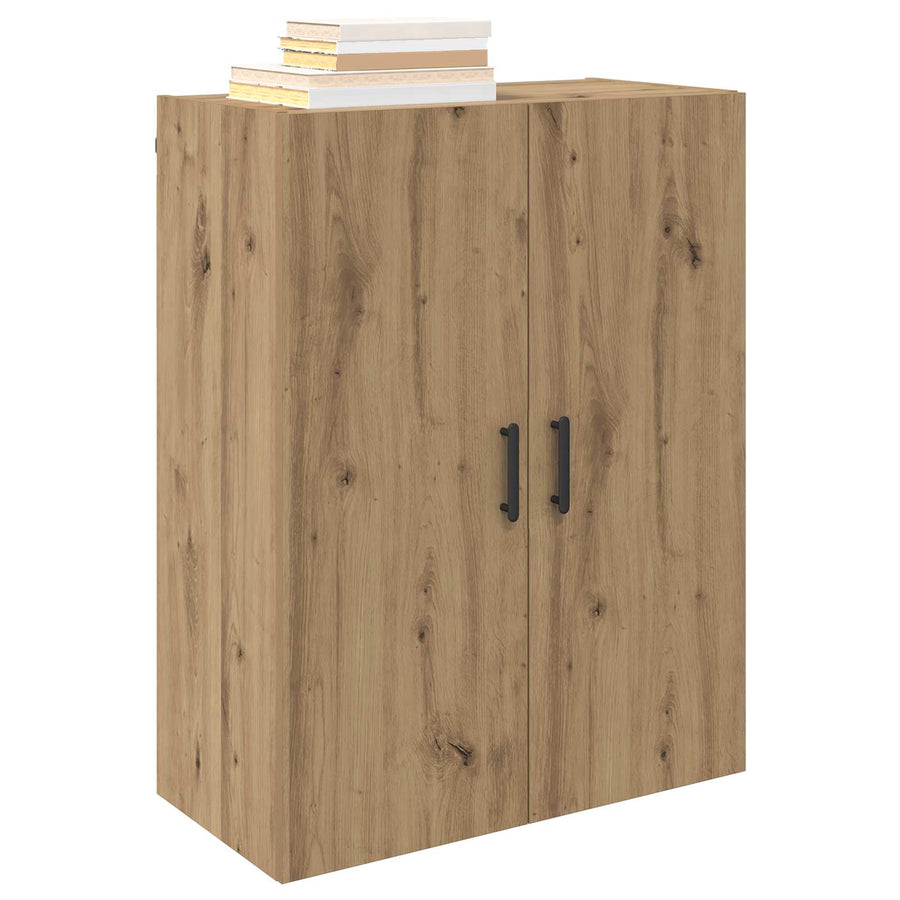 Wandkast 2 pcs Artisan Eiken 69,5 x 34 x 90 cm Bewerkt hout