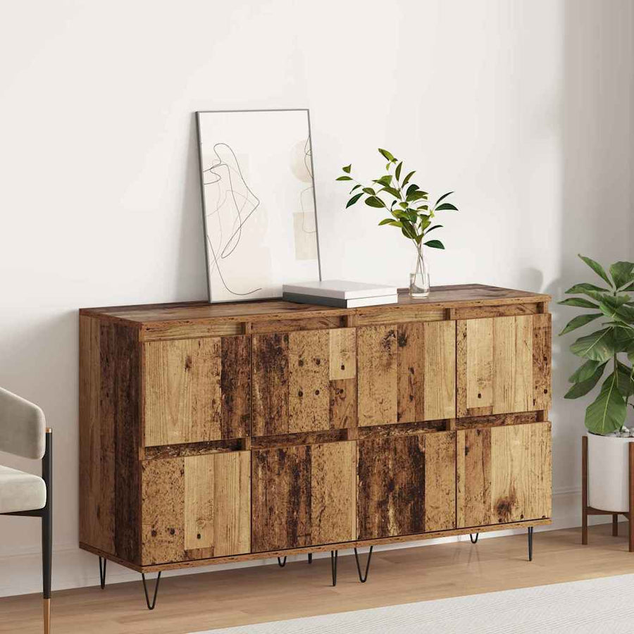 Dressoirs 2 pcs Oud hout