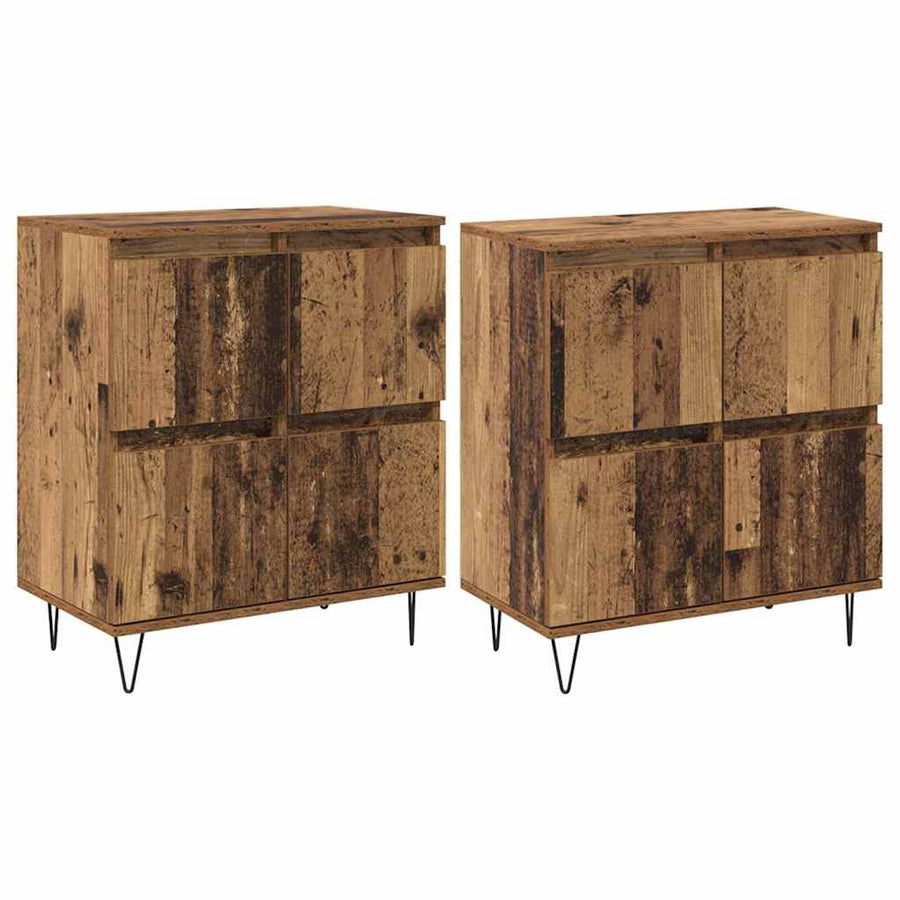 Dressoirs 2 pcs Oud hout