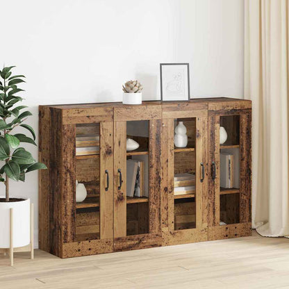 Wandgemonteerde Kasten 2 pcs Oud hout 69,5 x 34 x 90 cm