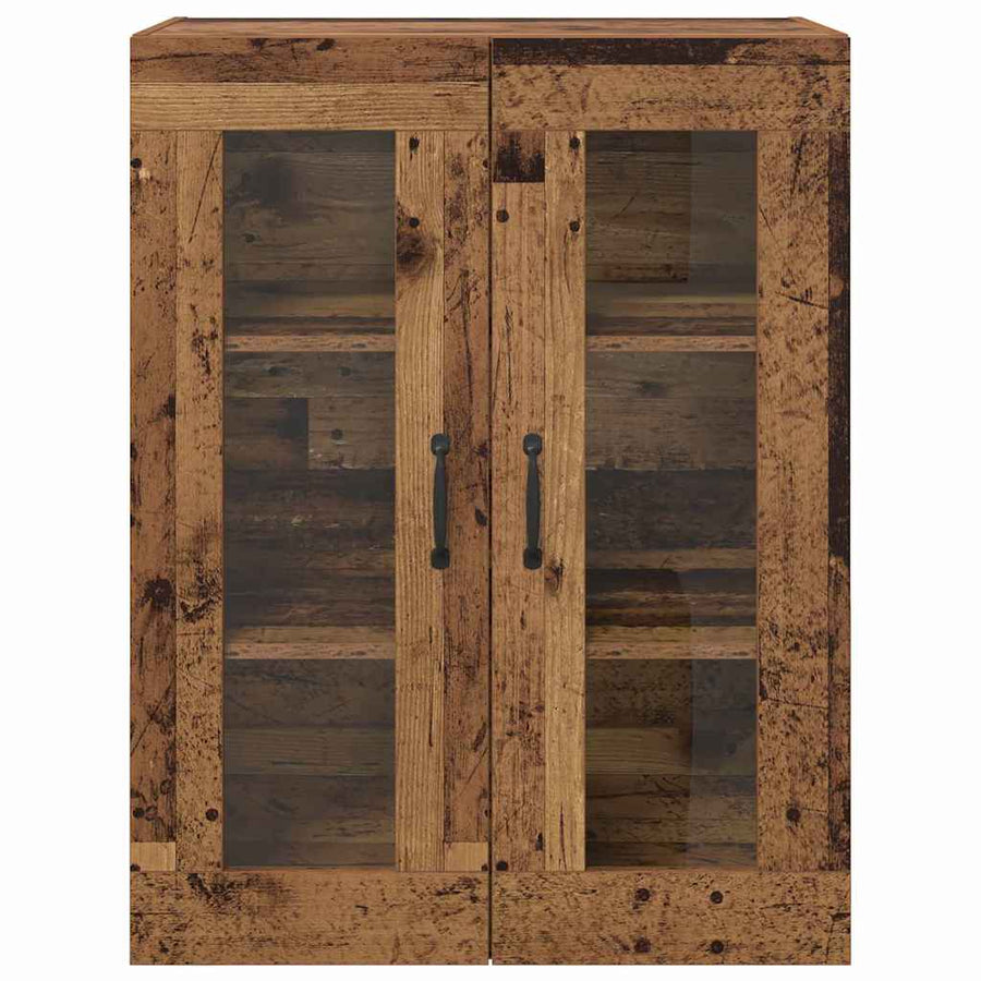 Wandgemonteerde Kasten 2 pcs Oud hout 69,5 x 34 x 90 cm