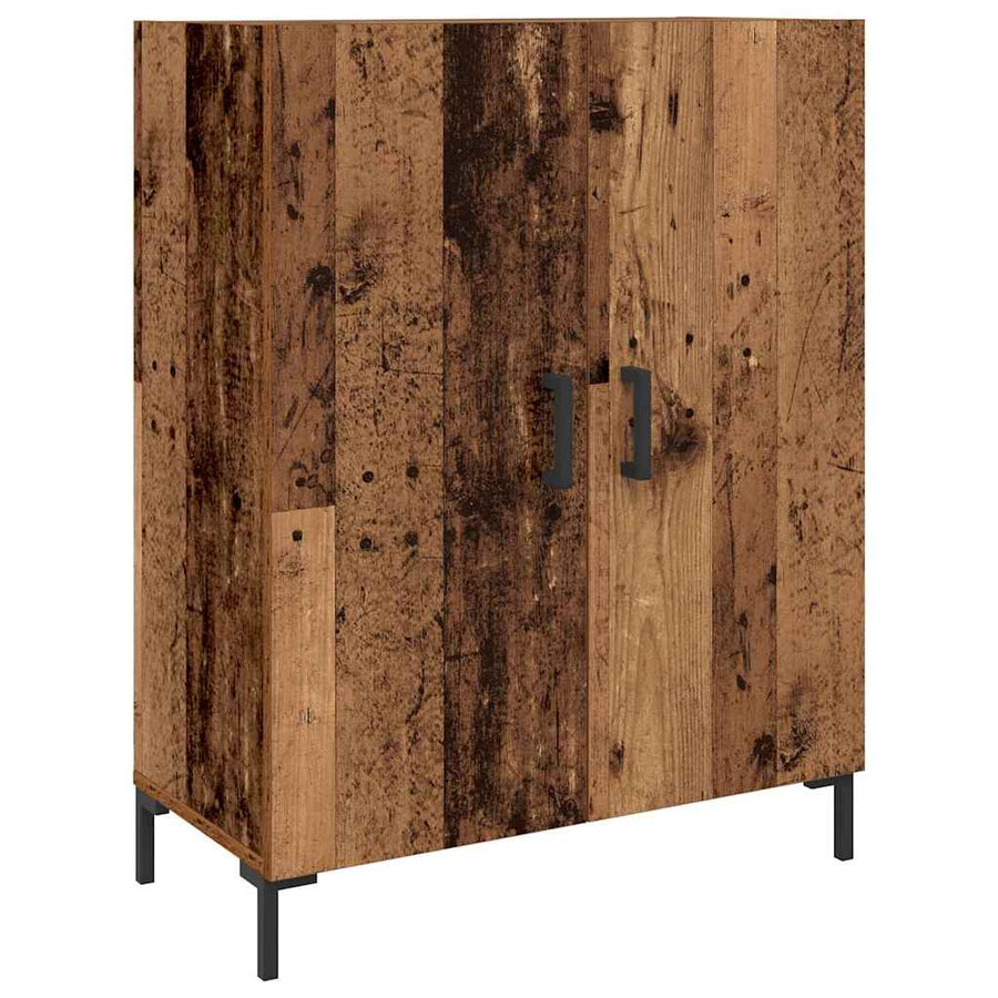 Highboard Oud hout 69,5 x 34 x 180 cm Bewerkt hout