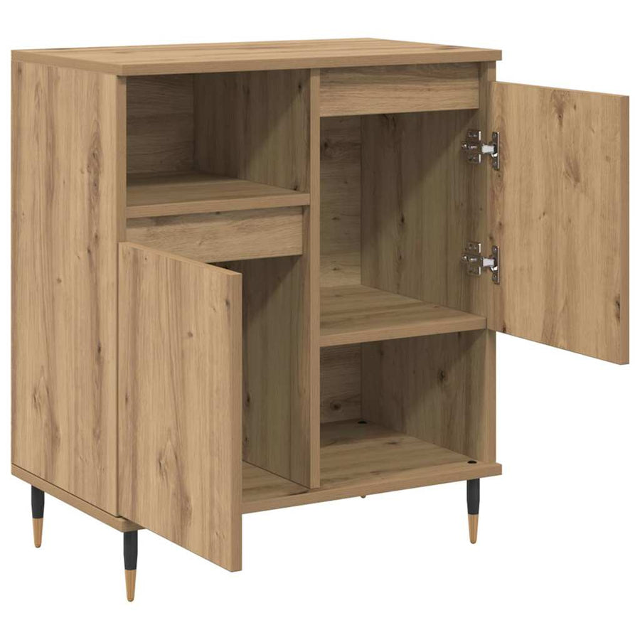 Dressoirs 3 pcs artisanaal eikenkleurig 180 x 35 x 70 cm