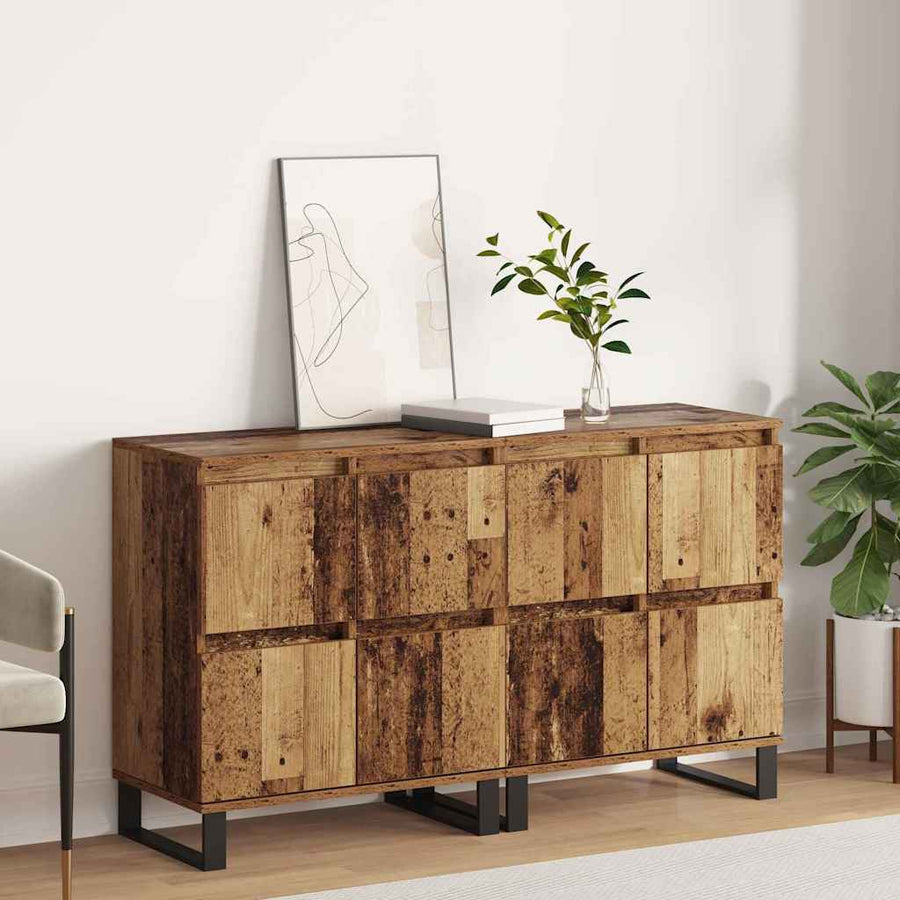 Dressoir 2 pcs Oudhout 60 x 35 x 70 cm