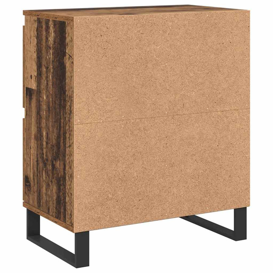 Dressoir 2 pcs Oudhout 60 x 35 x 70 cm